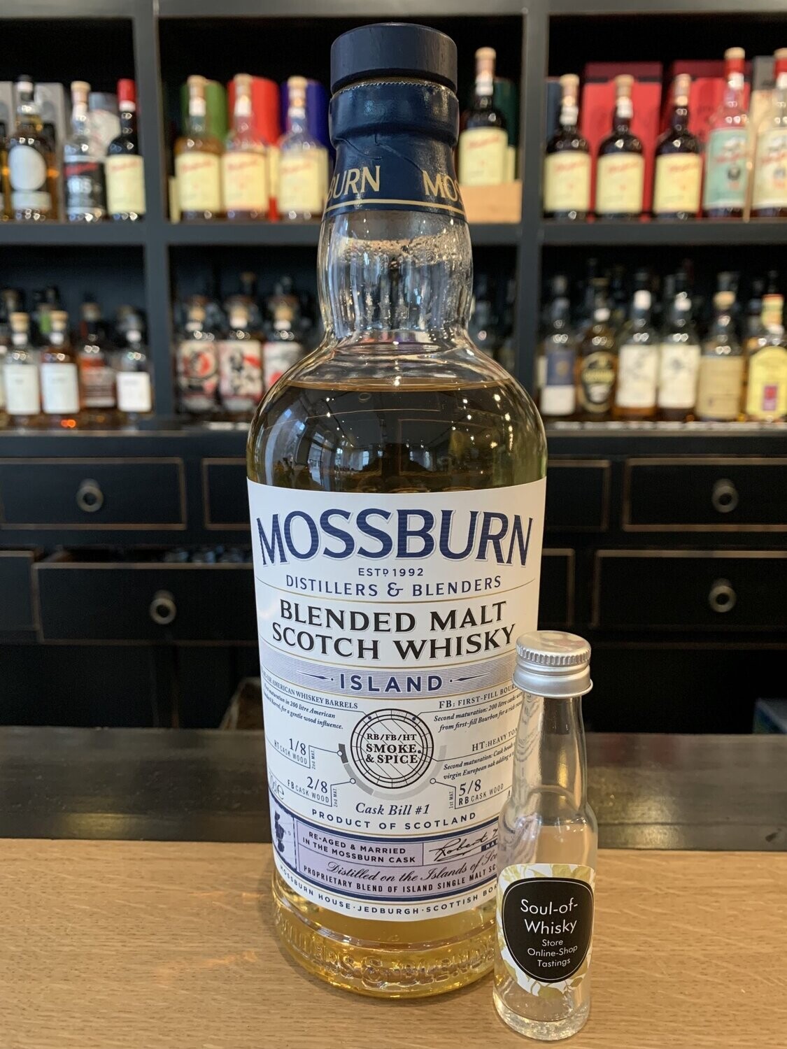 Mossburn Island Blended Whisky Sample mit 2cl und 46%