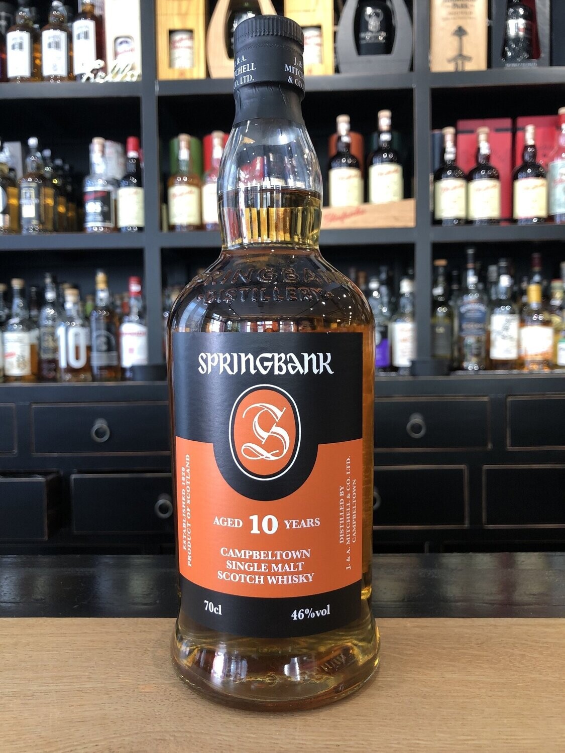 Springbank 10 Jahre mit 0,7 L und 46%