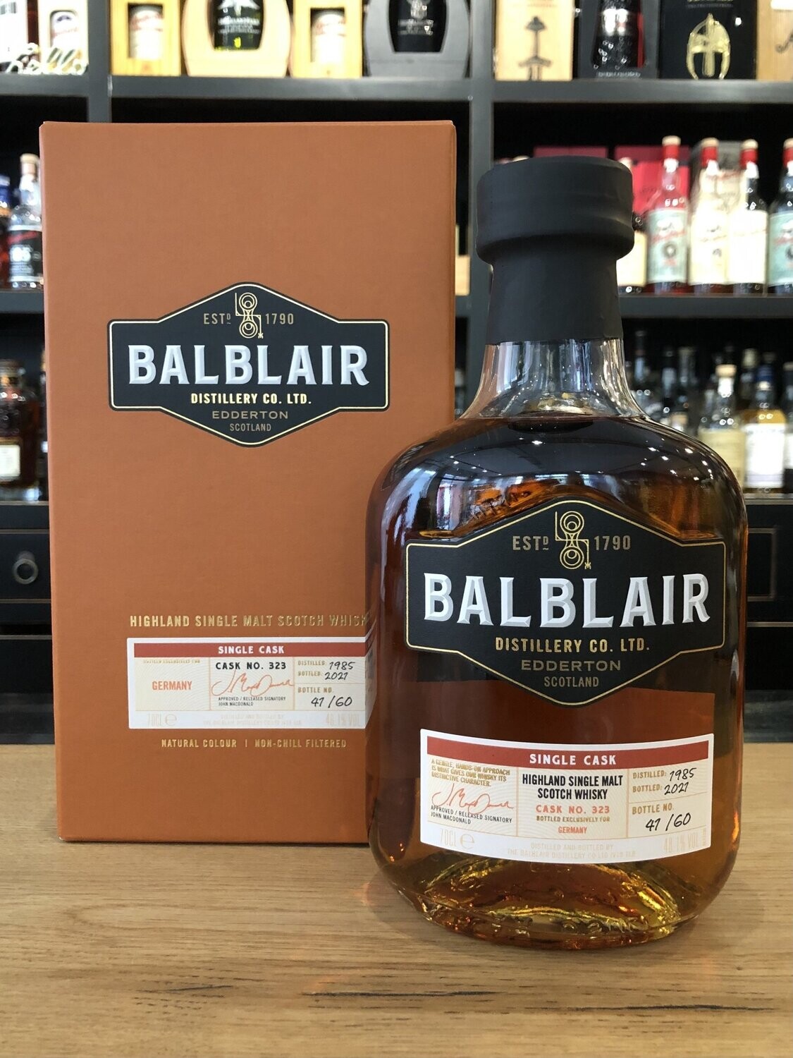 Balblair 35 Jahre Vintage 1985/2021 nur 60 Flaschen mit 0,7L und 48,1%