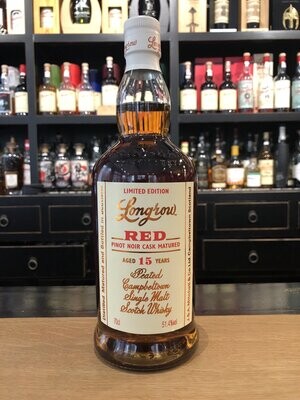 Longrow Red 15 Jahre Pinot Noir Cask 2022 mit 0,7L und 51,4%