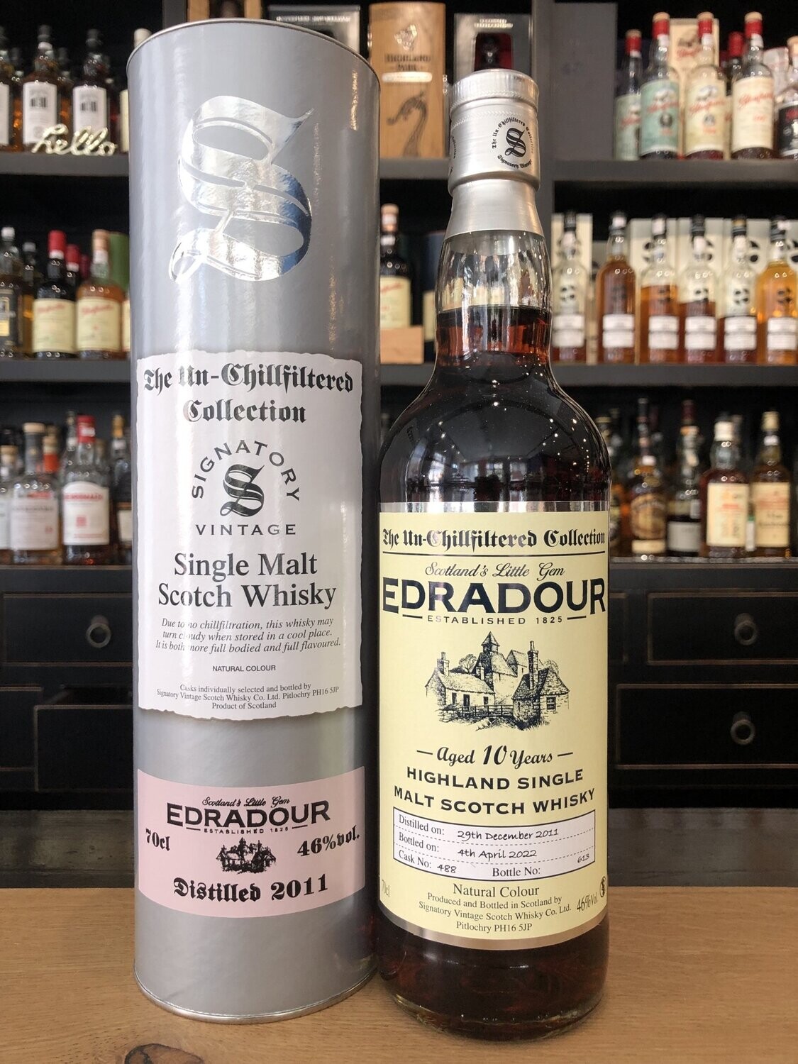 Edradour Signatory  10 Jahre Sherry Cask mit 0,7 und 46%