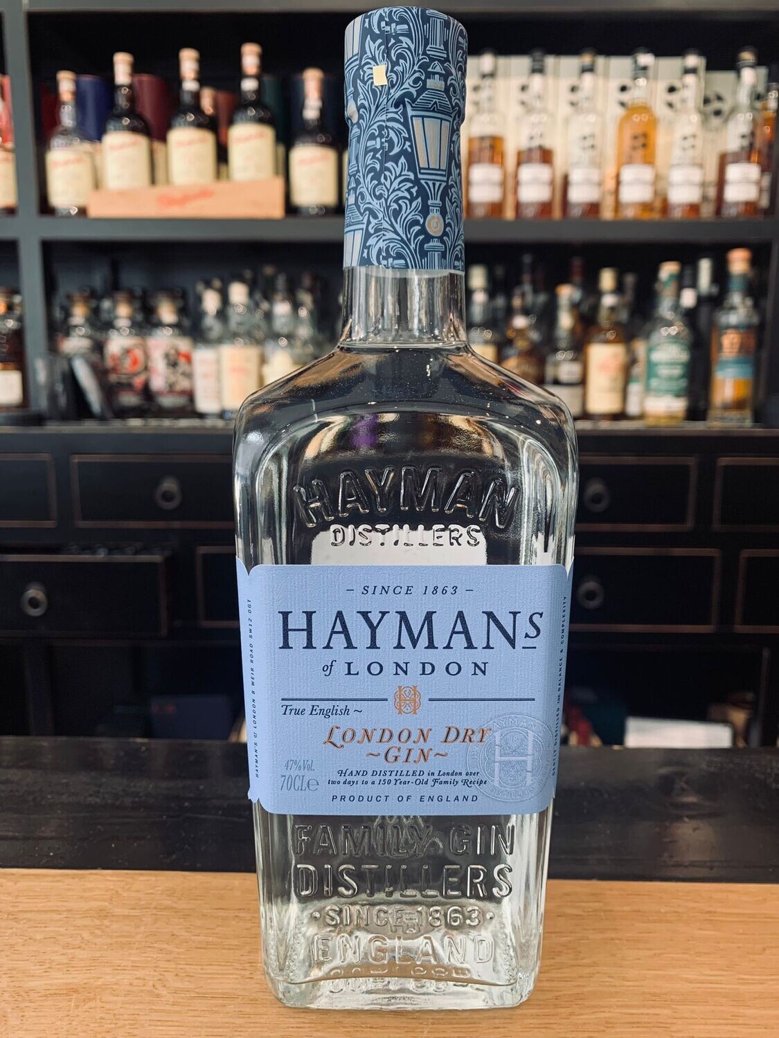 Hayman\'s Dry Gin mit 47% und 0,7L
