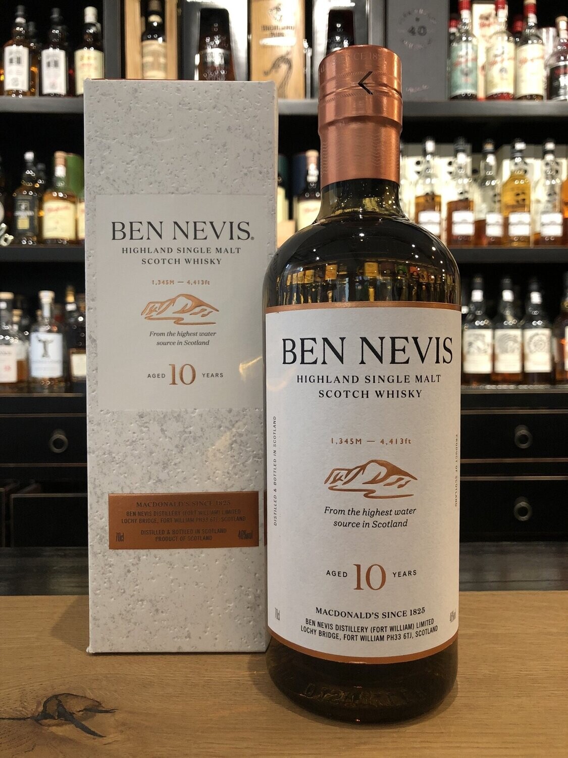 Ben Nevis 10 Jahre Neue Verpackung mit 0,7l und 46%