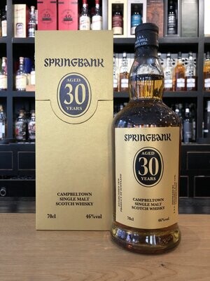 Springbank 30 Jahre Abfüllung 2022 mit 0,7 L und 46% Springbank 30 Jahre Abfüllung 2022 mit 0,7 L und 46%