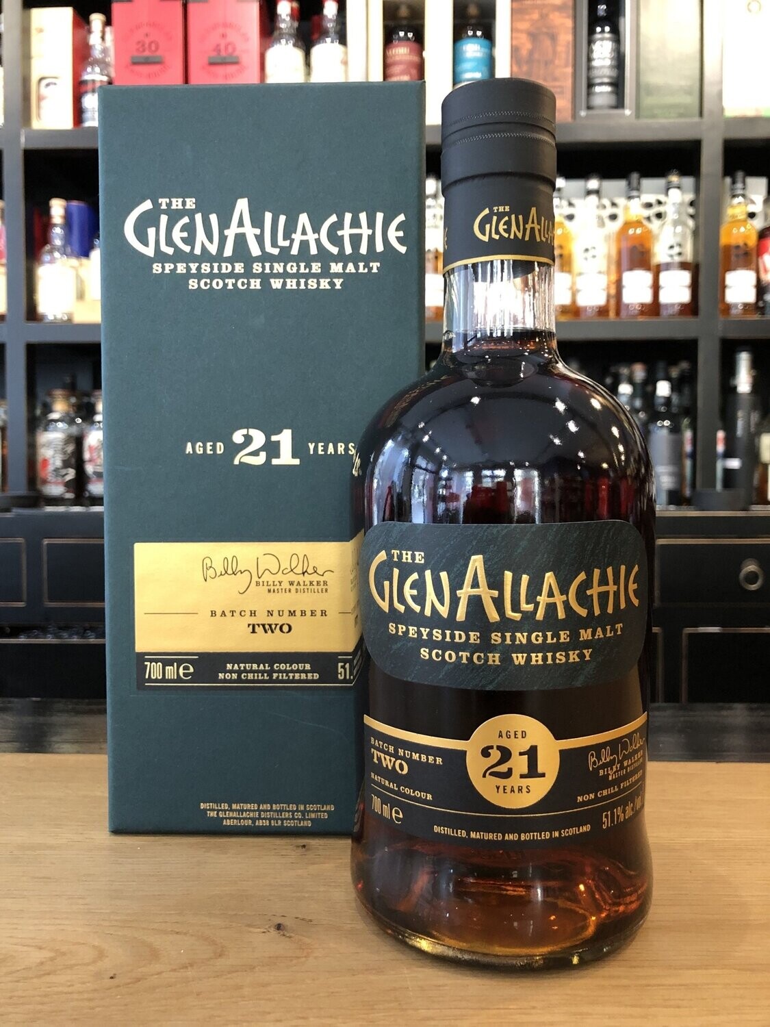 GlenAllachie 21 Jahre Cask Strength Batch Number two mit 0,7l und 51,1%