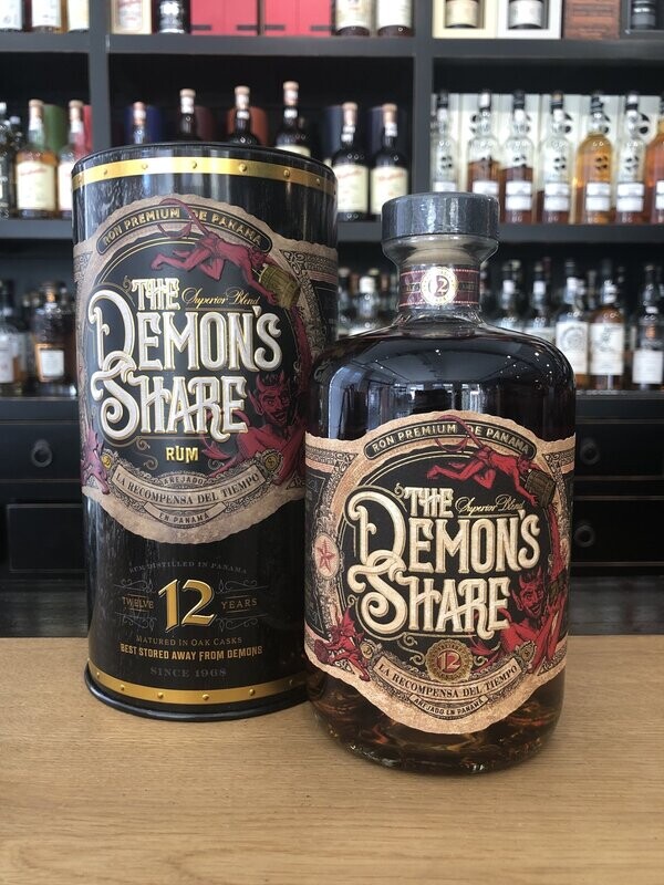 The Demon's Share 12 Jahre Panama Rum mit 0,7L und 41% The Demon's Share 12 Jahre Panama Rum mit 0,7L und 41%