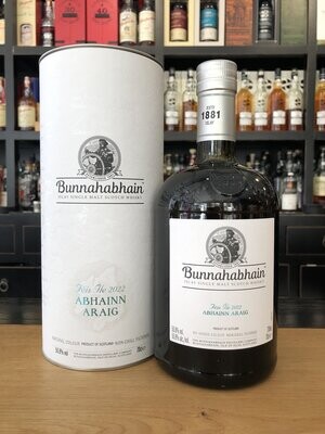 Bunnahabhain Abhainn Araig mit 0,7l und 50,8% Bunnahabhain Abhainn Araig mit 0,7l und 50,8%