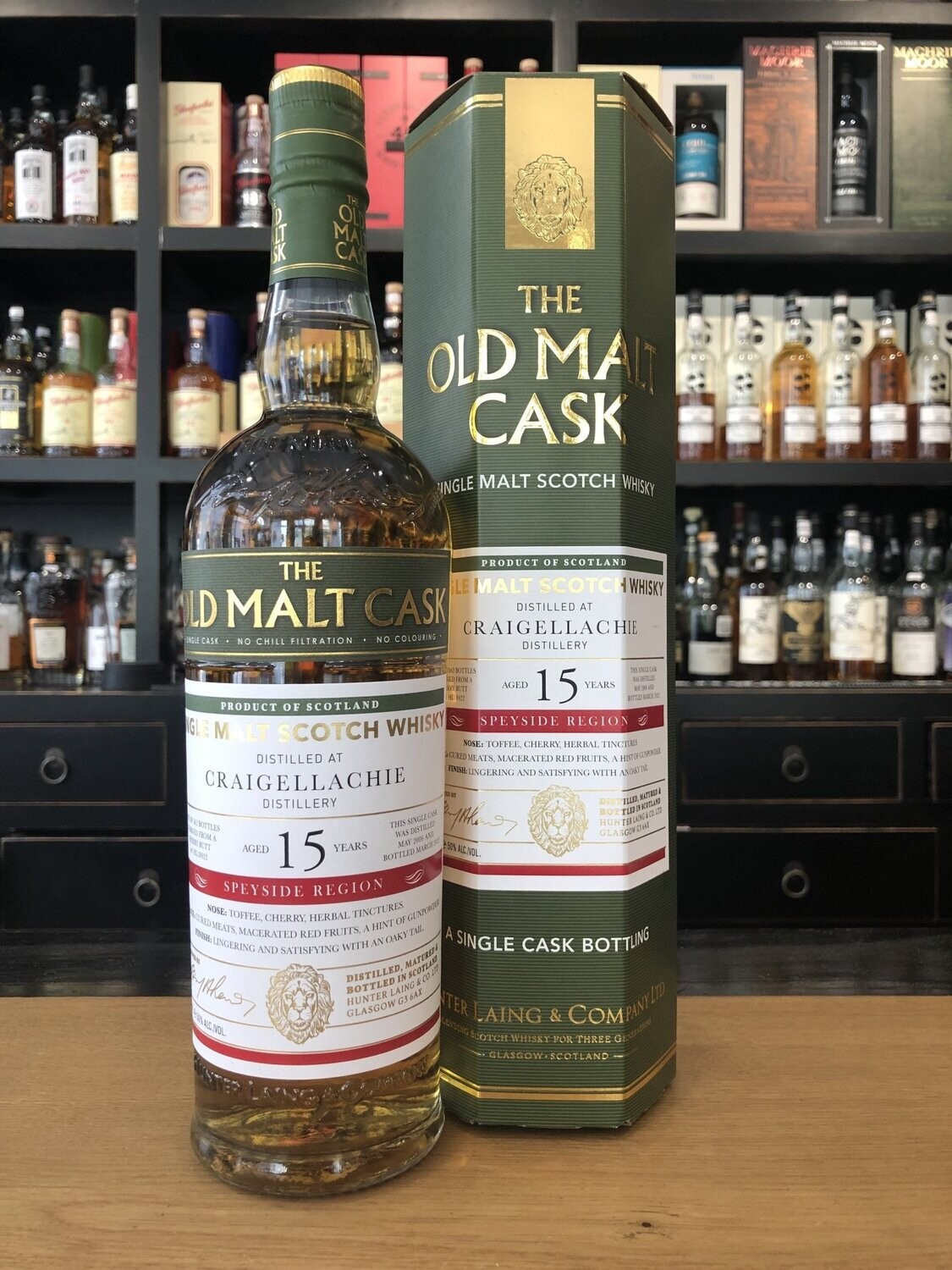 Craigellachie 15 Jahre Hunter Laing 2006/2022 mit 0,7L und 50%