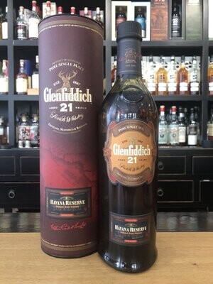 Glenfiddich 21 Jahre Alte Havana Reserve Abfüllung mit 0,7l und 40% Glenfiddich 21 Jahre Alte Havana Reserve Abfüllung mit 0,7l und 40%