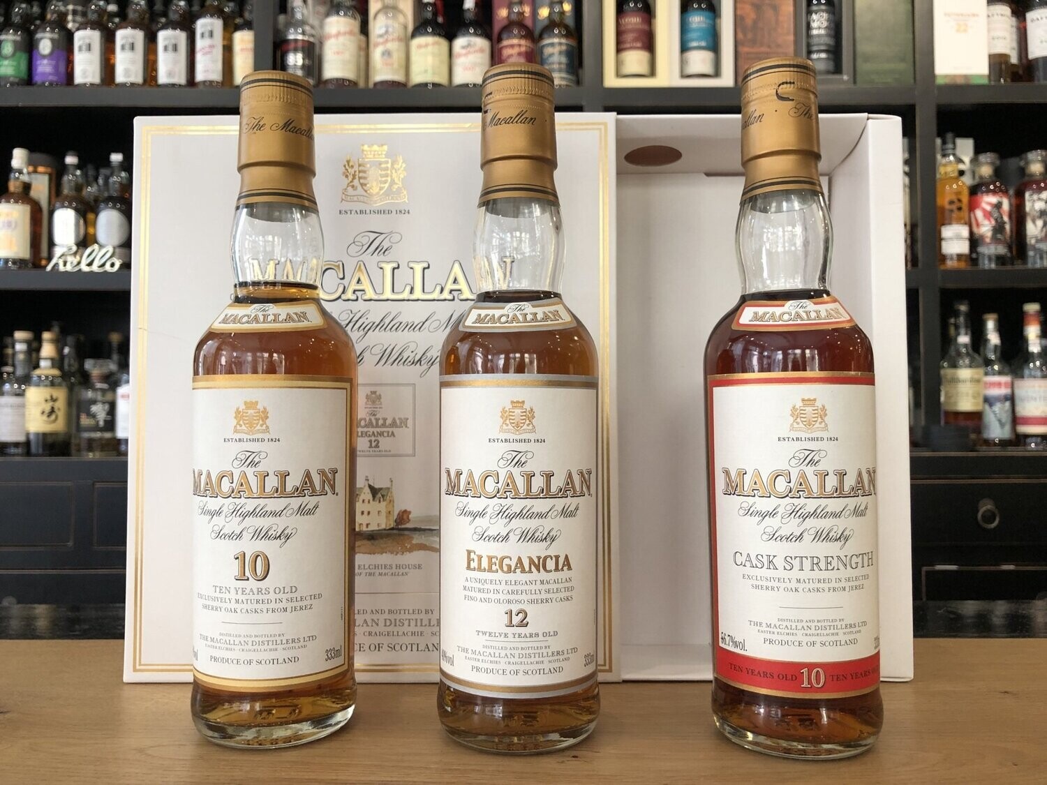 Macallan Altes Geschenkset mit 3 x 333 ml