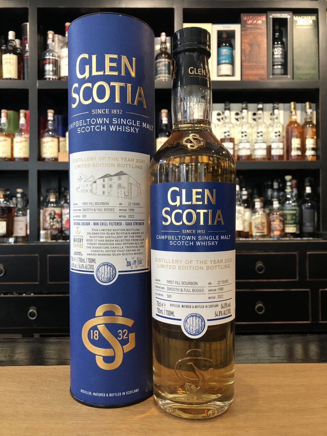Glen Scotia 22 Jahre mit 0,7l und 54,8%