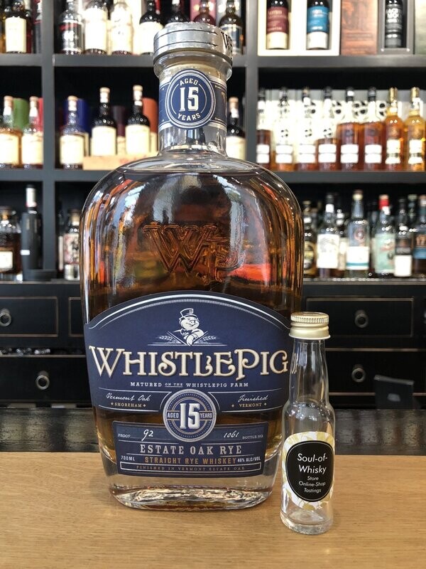 Whistlepig 15 Jahre Bourbon Rye Sample mit 2cl und 46% Whistlepig 15 Jahre Bourbon Rye Sample mit 2cl und 46%