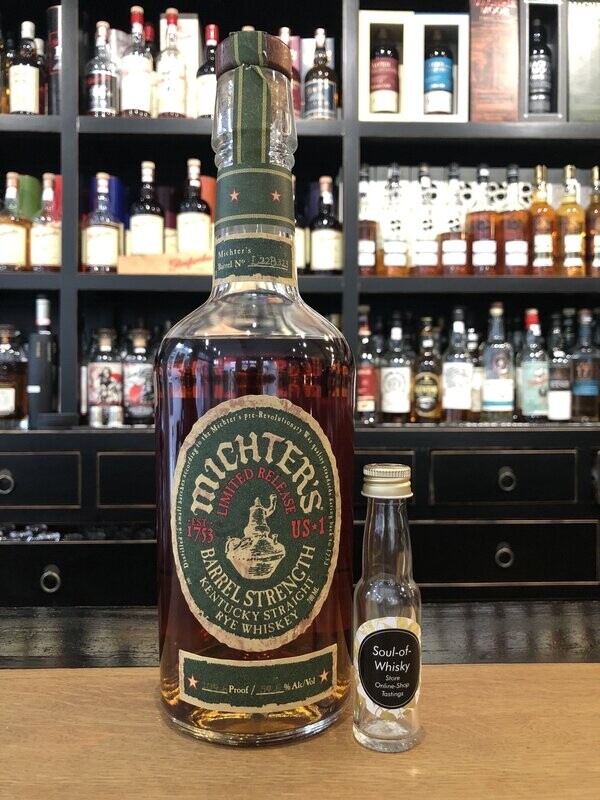 Michter's Barrel Strength Rye Limitierte Abfüllung mit 2cl und 54,8% Michter's Barrel Strength Rye Limitierte Abfüllung mit 2cl und 54,8%