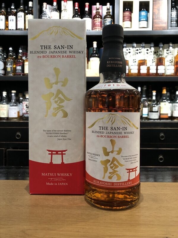 Matsui San-In Ex-Bourbon Barrels Blended Japanese Whisky mit 0,7l und 43% Matsui San-In Ex-Bourbon Barrels Blended Japanese Whisky mit 0,7l und 43%