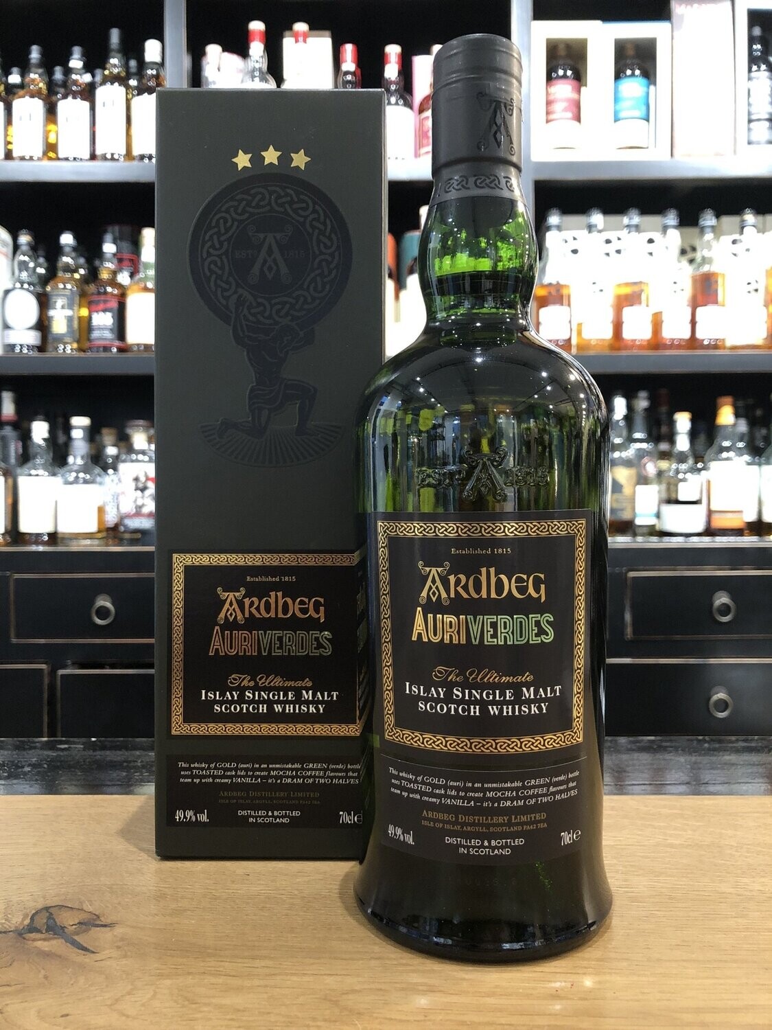 Ardbeg Auriverdes von 2014 mit 0,7l und 49,9%
