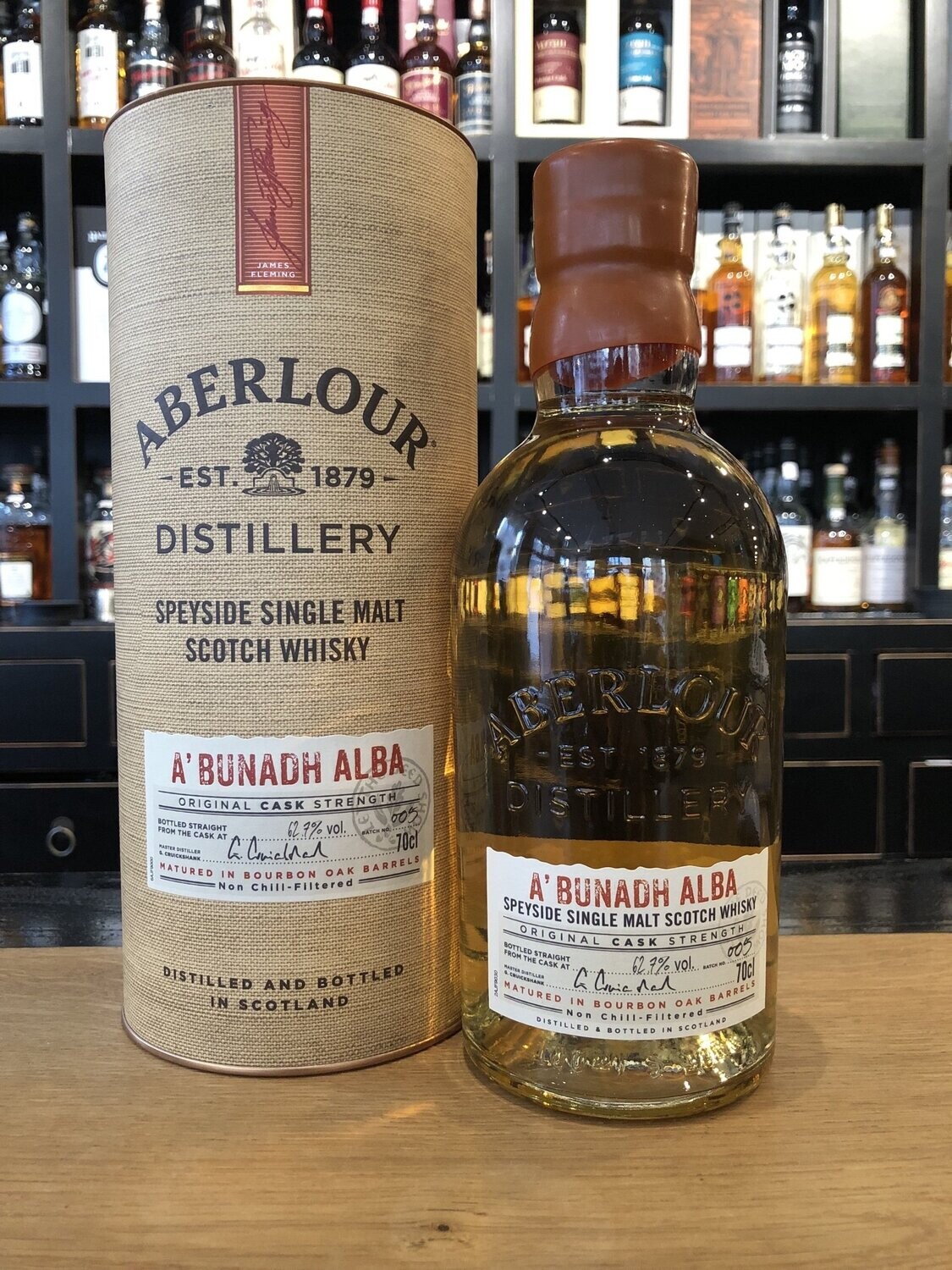 Aberlour a'bunadh Alba mit 0,7l und 62,7%
