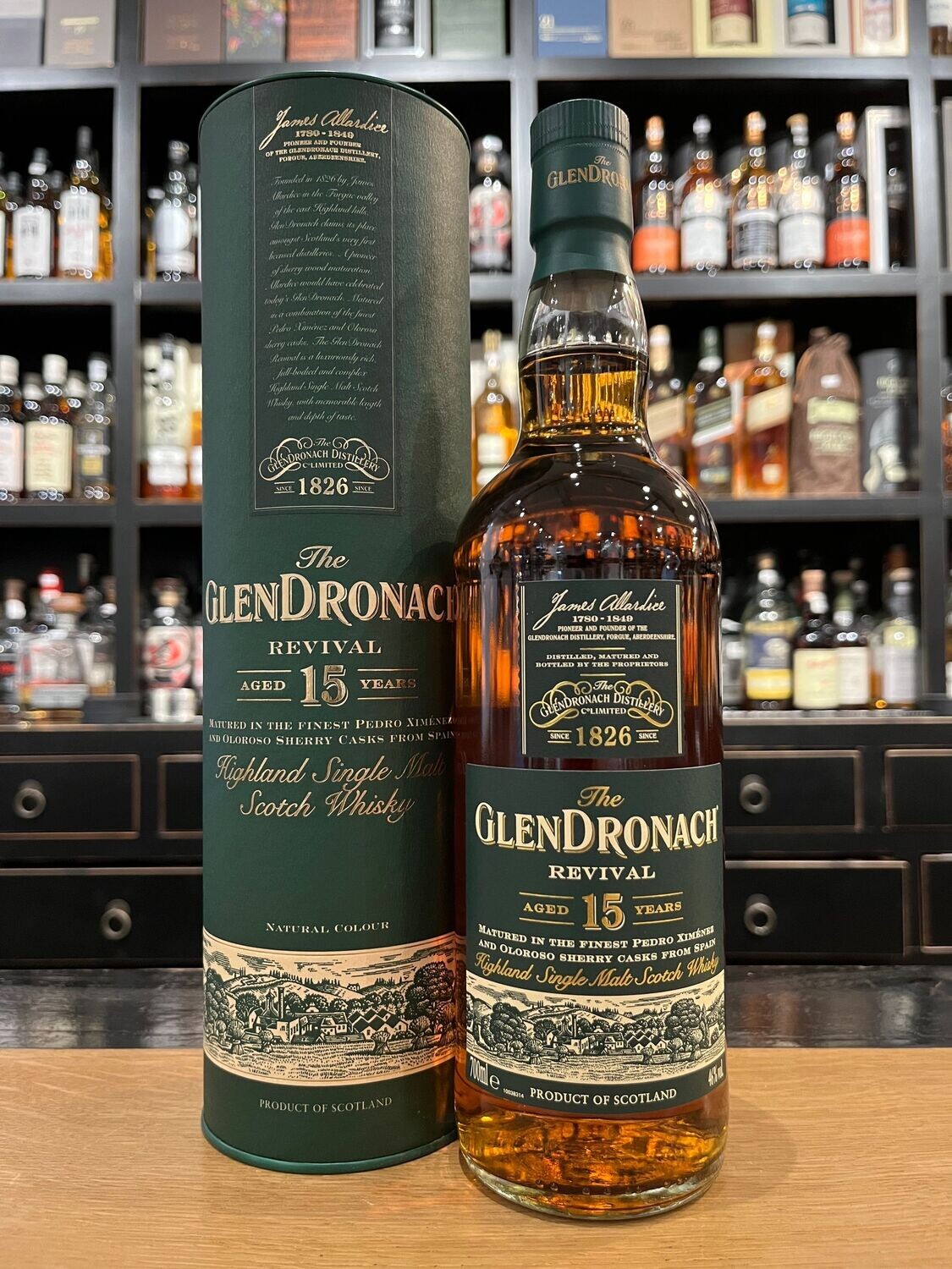 Glendronach 15 Jahre Revival  mit 0,7 L und 46%