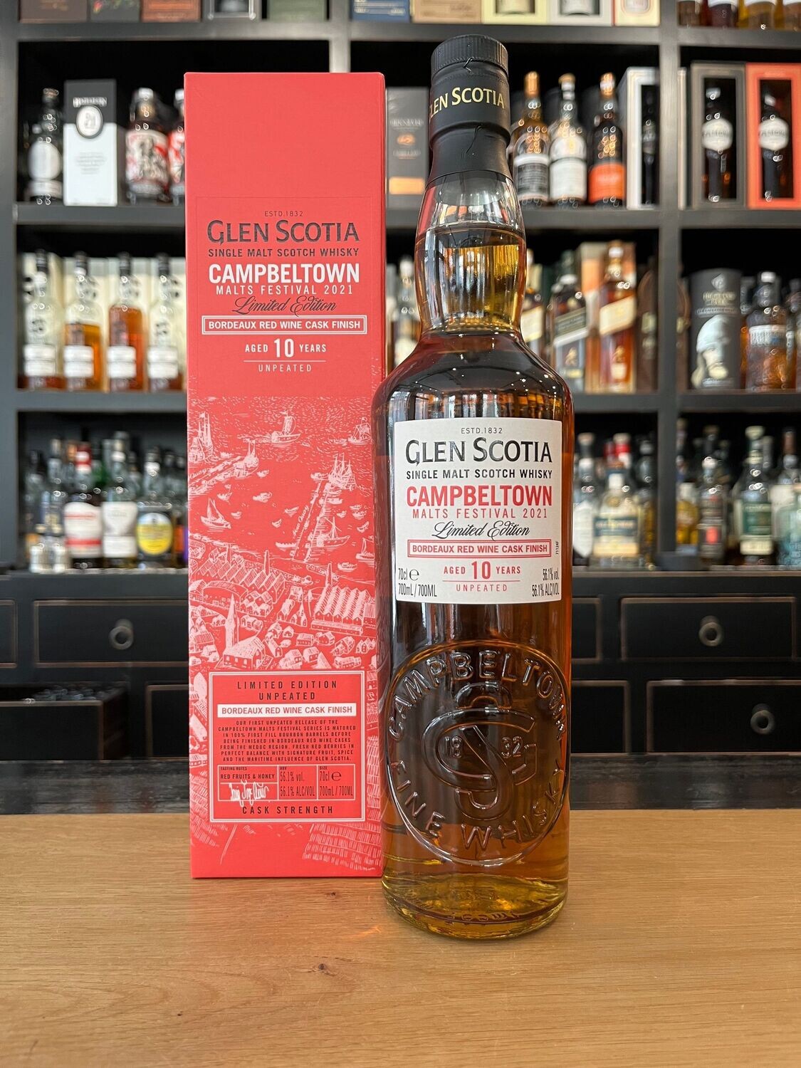 Glen Scotia 10 Jahre Campbeltown Festival 2021 Bordeaux Red Wine Cask Finish