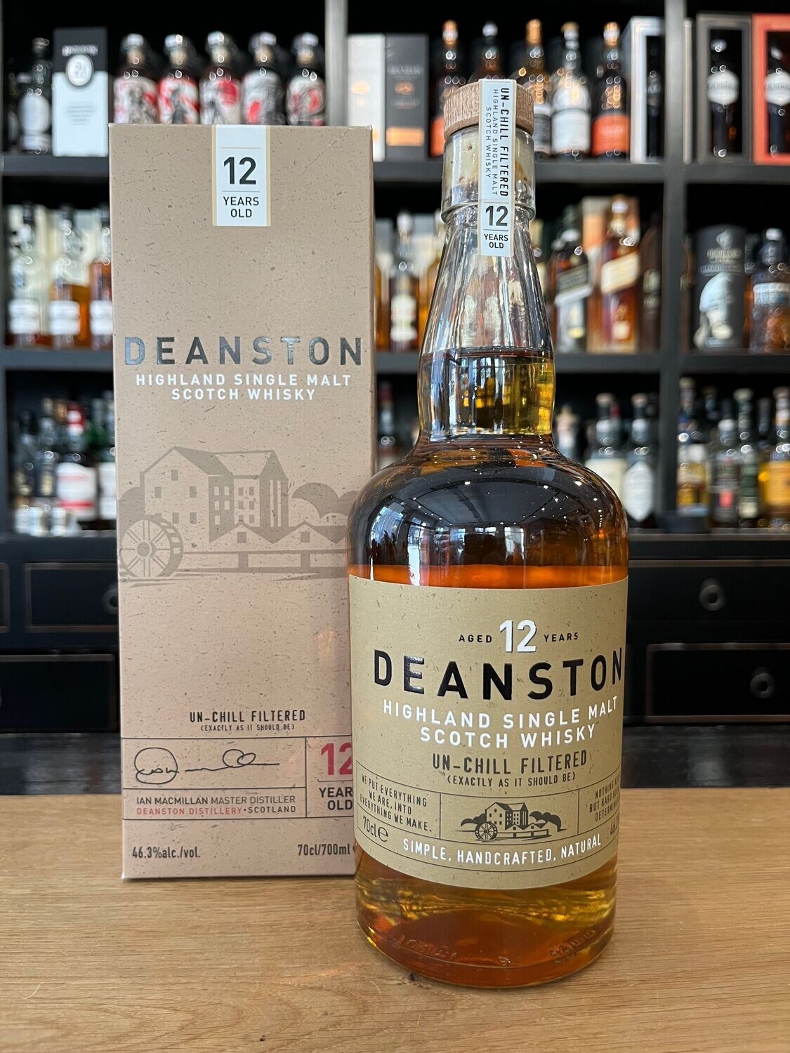Deanston 12 Jahre Alte Abfüllung mit 0,7 L und 46,3%