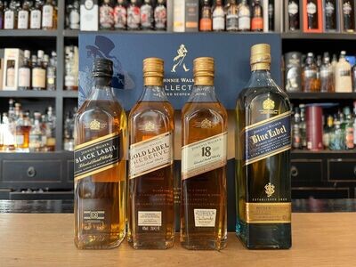 Johnnie Walker Collection Blended Scotch Whisky, 4x200ml
