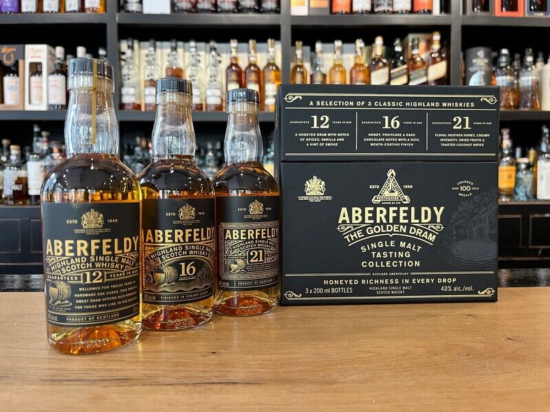 Aberfeldy The Golden Dram Miniaturen Collection 3 x 200ml Aberfeldy The Golden Dram Miniaturen Collection 3 x 200ml
