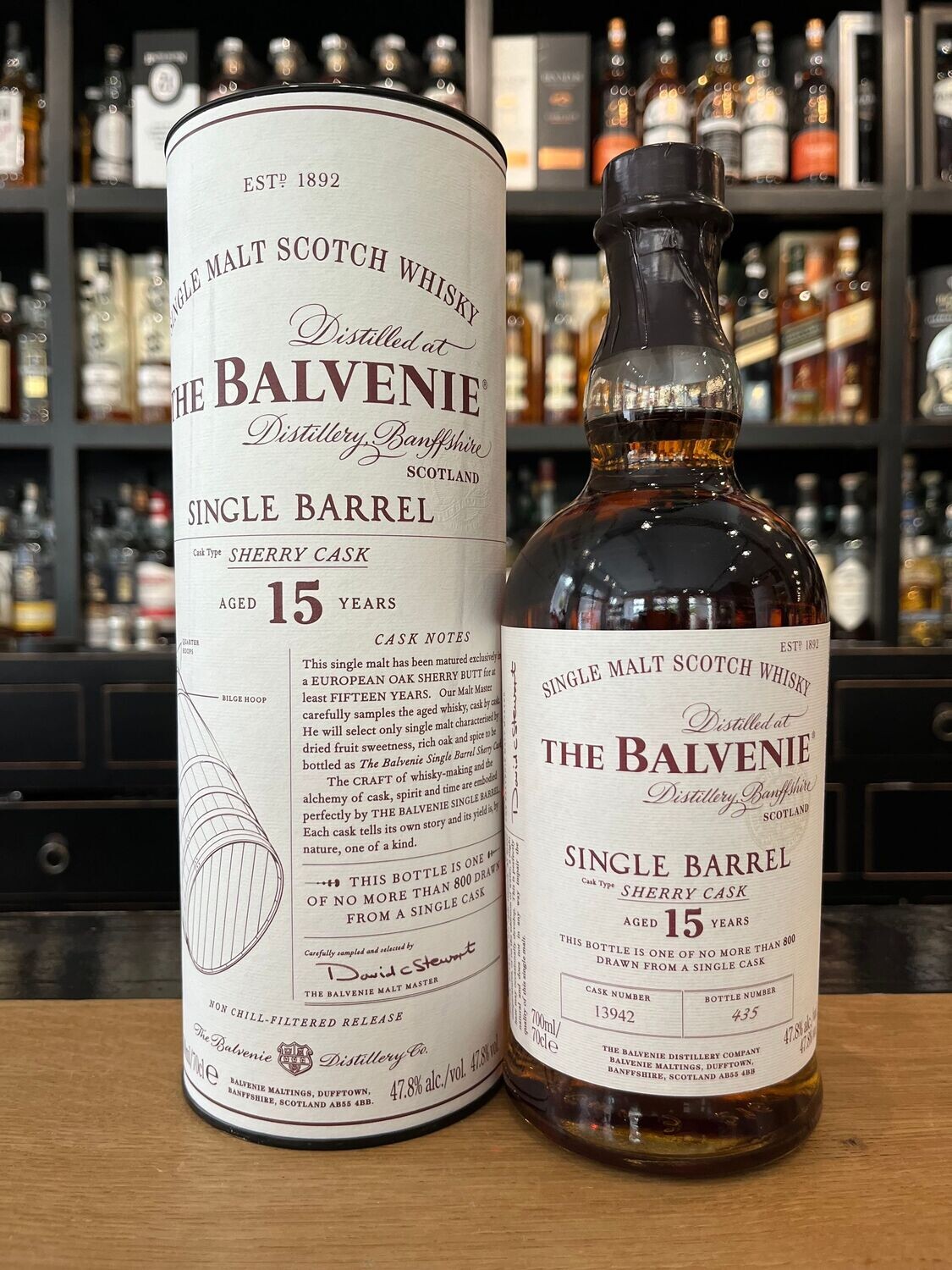 Balvenie 15 Jahre Single Barrel Sherry Cask mit 0,7l und 47,8%