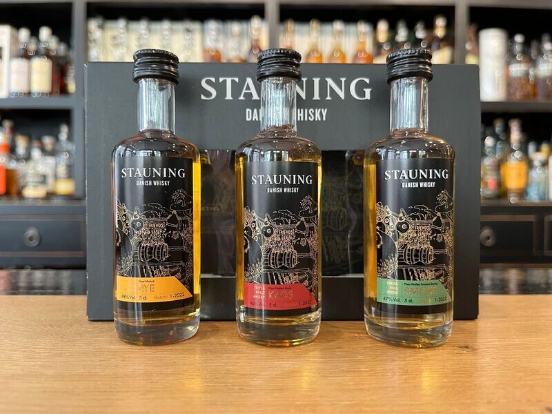 Stauning Starter Set mit 3 x 5cl und 46-48% Stauning Starter Set mit 3 x 5cl und 46-48%