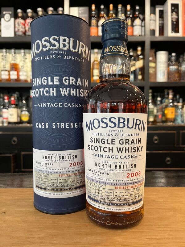 North British 13 Jahre Mossburn mit 0,7l und 55,8% North British 13 Jahre Mossburn mit 0,7l und 55,8%