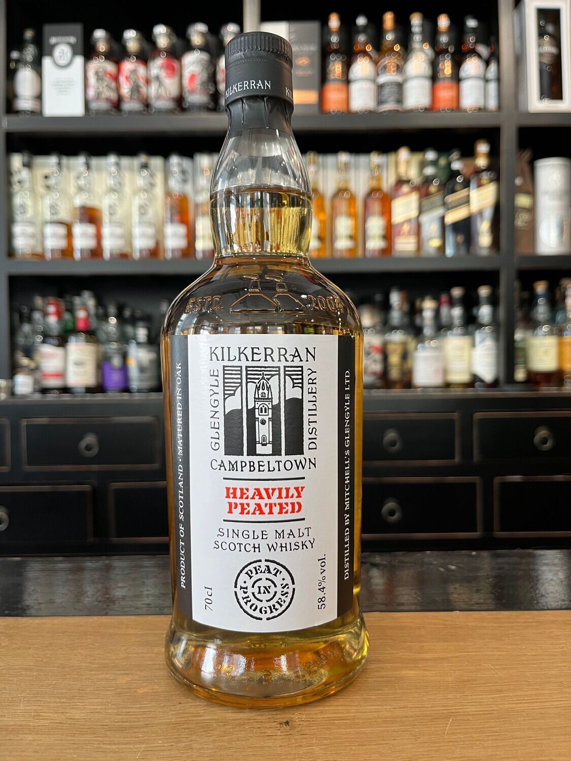 Kilkerran Heavily Peated 2023 Batch 8 mit 0,7L und 58,4%