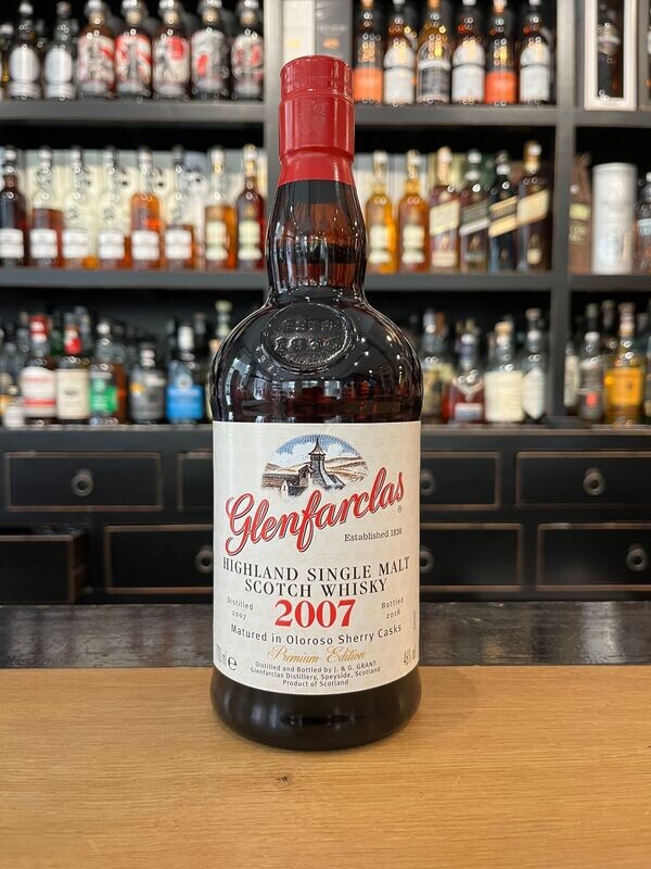 Glenfarclas 11 Jahre Vintage 2007 mit 0,7l und 46%