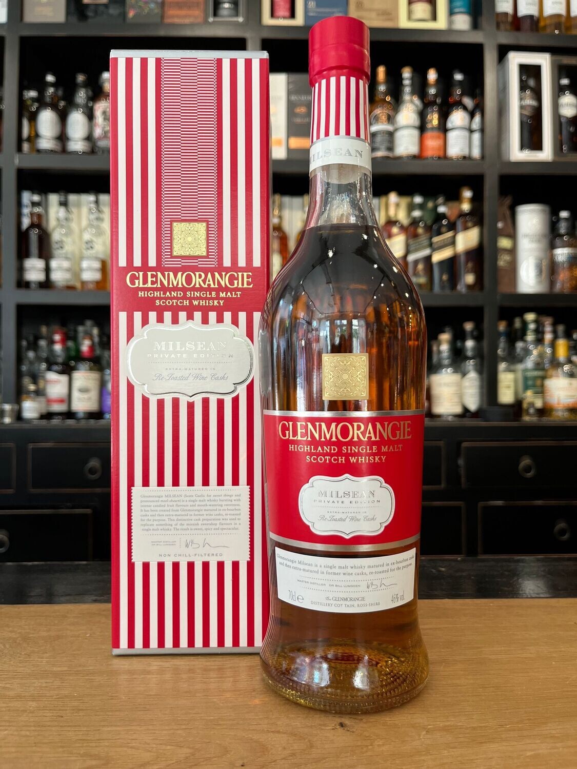 Glenmorangie Milsean Ausverkaufte Abfüllung mit 0,7L und 46%