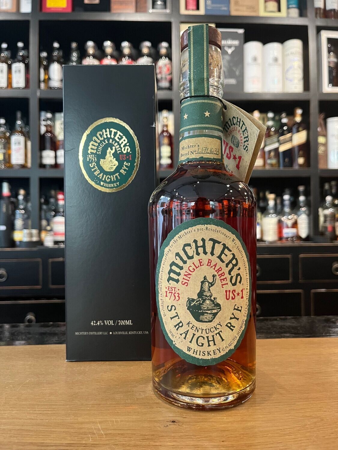 Michter's 1753 Single Barrel Straight Rye mit 0,7 L und 42,4%