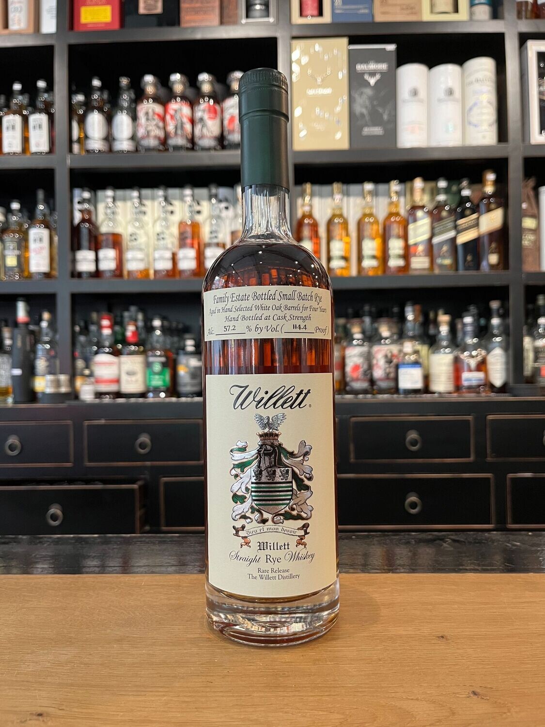 Willett 4 Jahre Family Estate Rye mit 0,7L und 57,2%