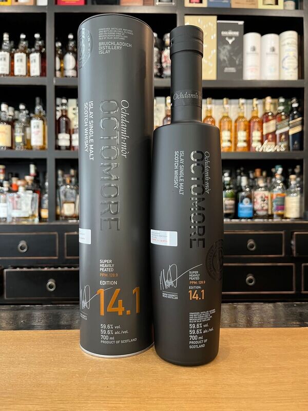 Octomore 14.1 5 Jahre mit 0,7l und 59,6%