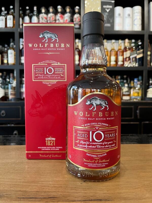 Wolfburn 10 Jahre mit 0,7L und 46% Wolfburn 10 Jahre mit 0,7L und 46%