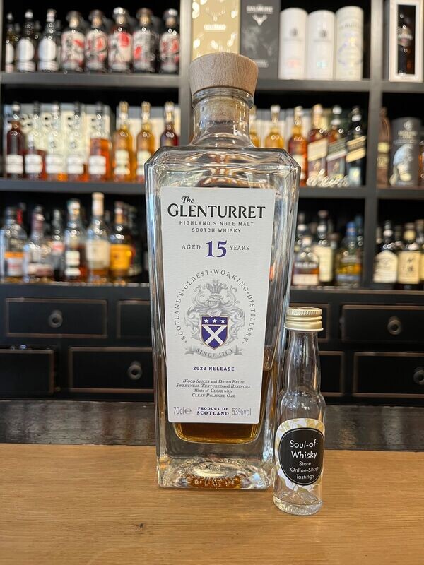 Glenturret 15 Jahre Sample mit 2cl und 53% Glenturret 15 Jahre Sample mit 2cl und 53%