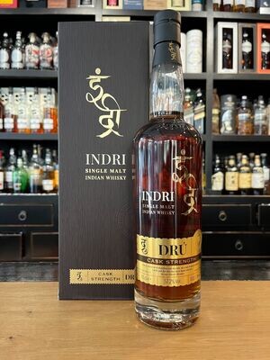 Indri Dru Single Malt Whisky mit 0,7L und 57,2%
