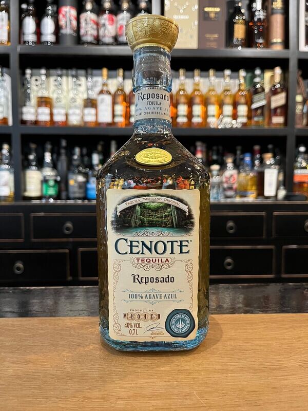 Cenote Tequila Reposado mit 0,7l und 40% Cenote Tequila Reposado mit 0,7l und 40%