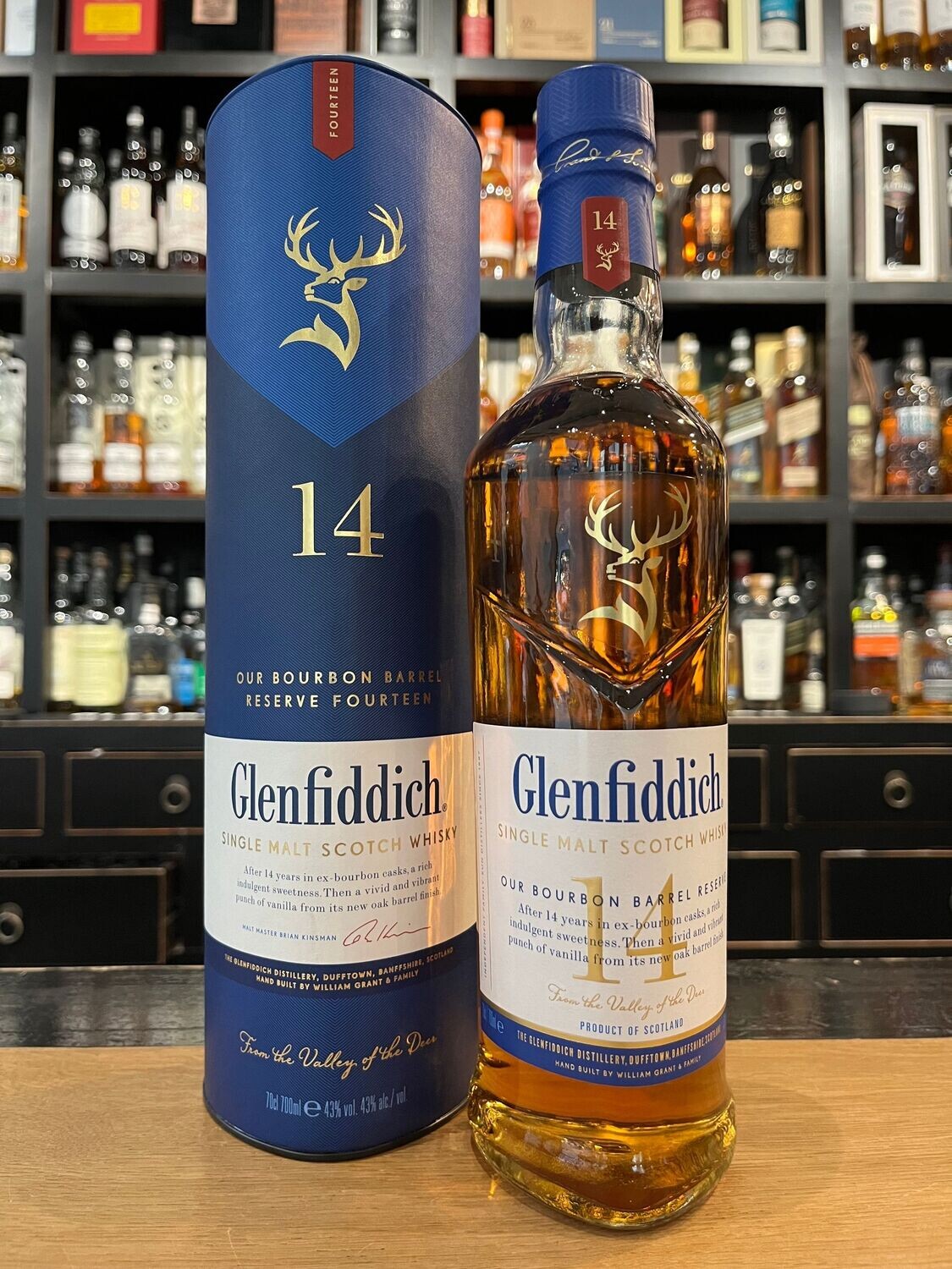 Glenfiddich 14 Jahre Bourbon Barrel Reserve mit 0,7l und 43%