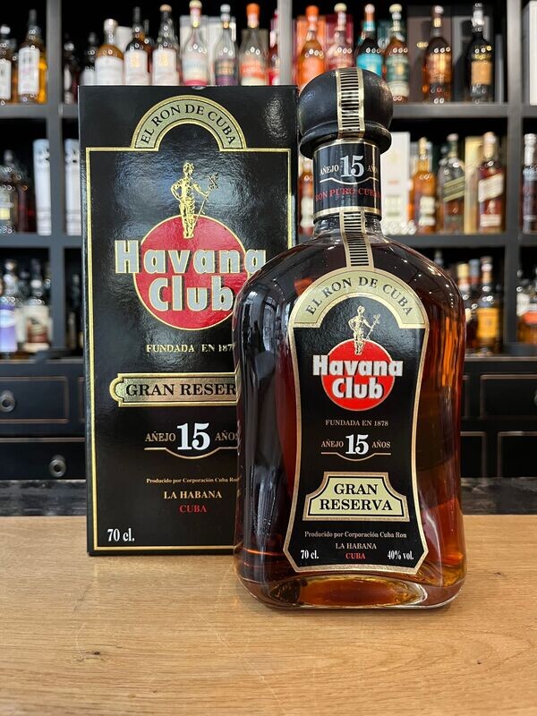 Havana Club 15 Jahre Gran Reserva Añejo mit 0,7L und 40% Havana Club 15 Jahre Gran Reserva Añejo mit 0,7L und 40%