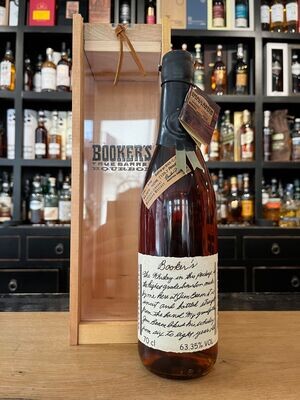 Bookers Bourbon 7 Jahre 9 Monate mit 0,7L und 63,35% von 2002