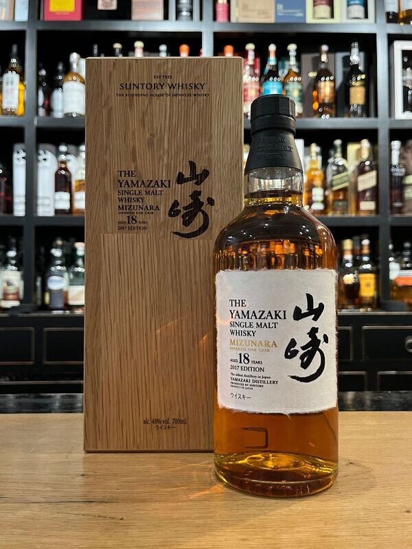 Yamazaki 18 Jahre Mizunara Cask 2017 Edition mit 0,7L und 48% Yamazaki 18 Jahre Mizunara Cask 2017 Edition mit 0,7L und 48%
