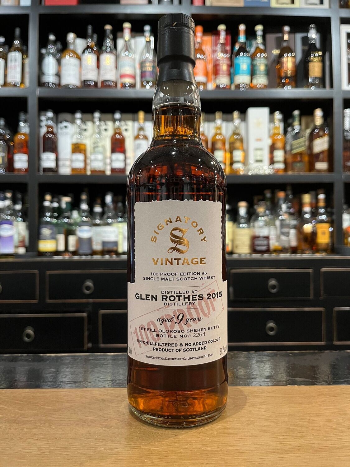Glenrothes 9 Jahre Vintage 100 Proof Edition #6 mit 0,7L und 57,1%