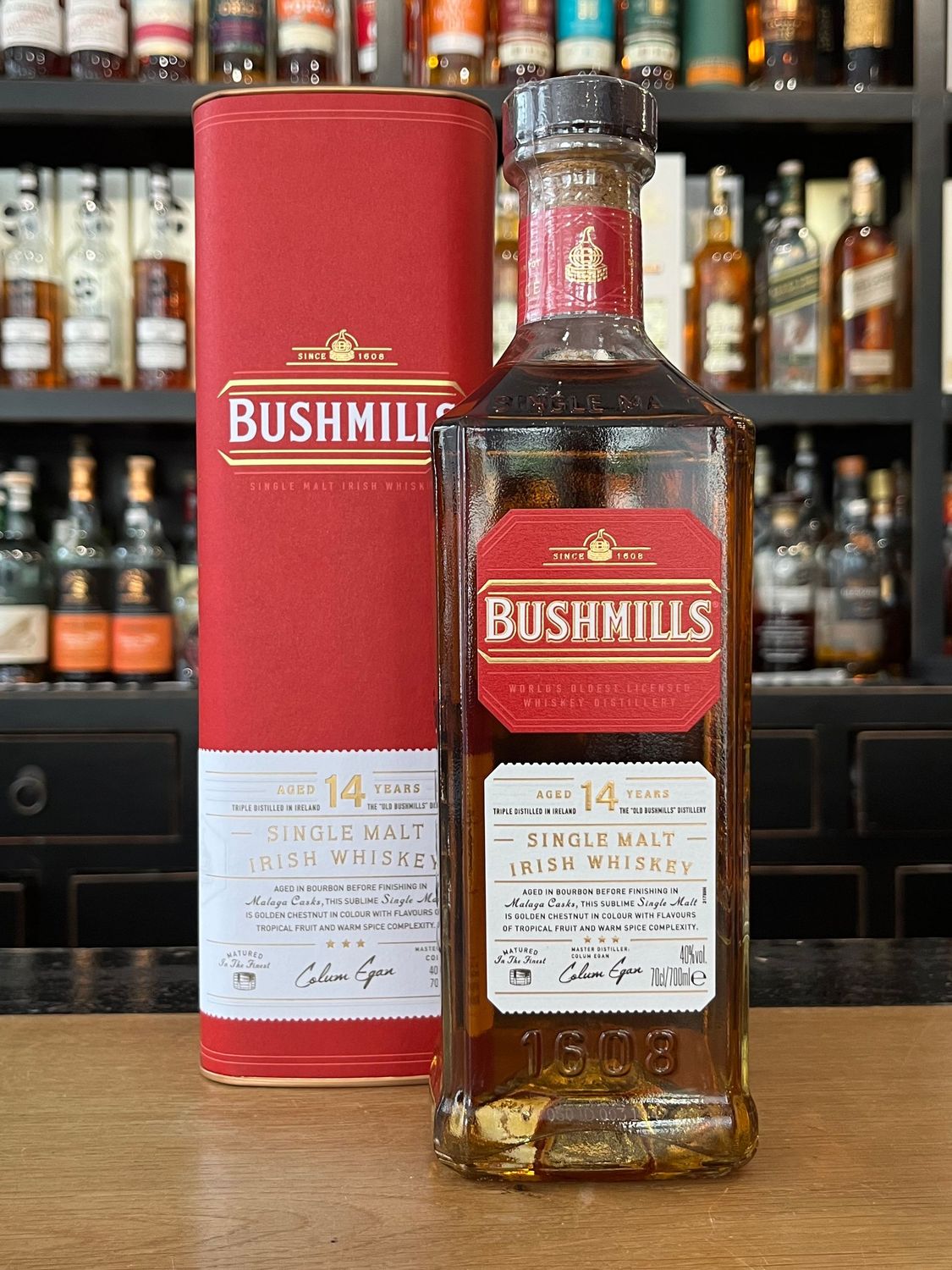 Bushmills 14 Jahre Malaga Cask mit 0,7 L und 40%