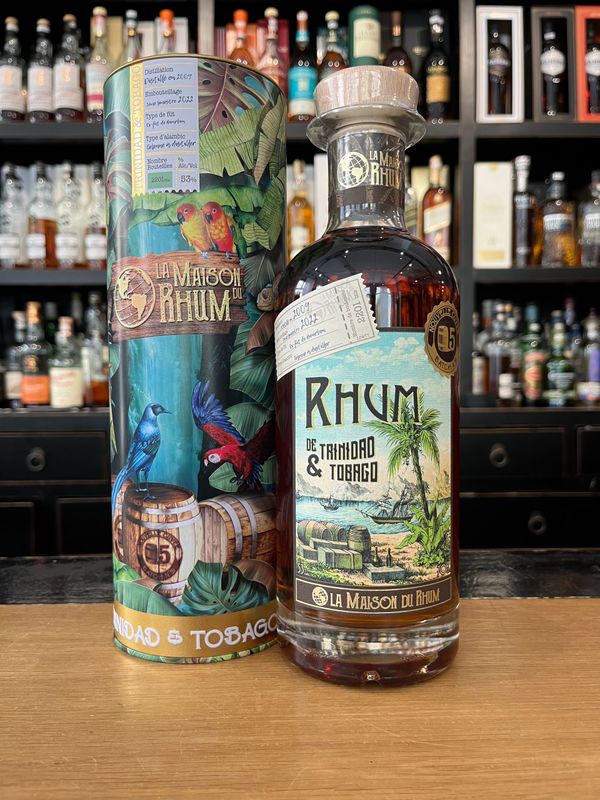 La Maison du Rhum Trinidad & Tobago 13 Jahre Batch 5 mit 0,7L und 53% La Maison du Rhum Trinidad & Tobago 13 Jahre Batch 5 mit 0,7L und 53%