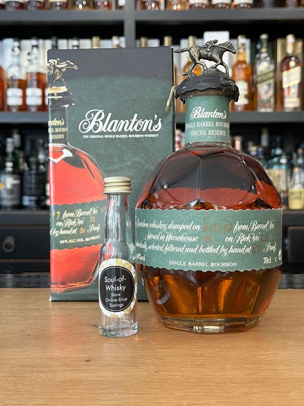 Blanton's Green Label Single Barrel Sample mit 2cl und 40% Blanton's Green Label Single Barrel Sample mit 2cl und 40%
