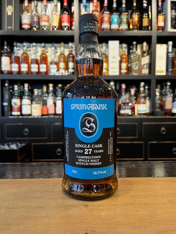 Springbank 27 Jahre Single Cask mit 0,7L und 50,2% Springbank 27 Jahre Single Cask mit 0,7L und 50,2%