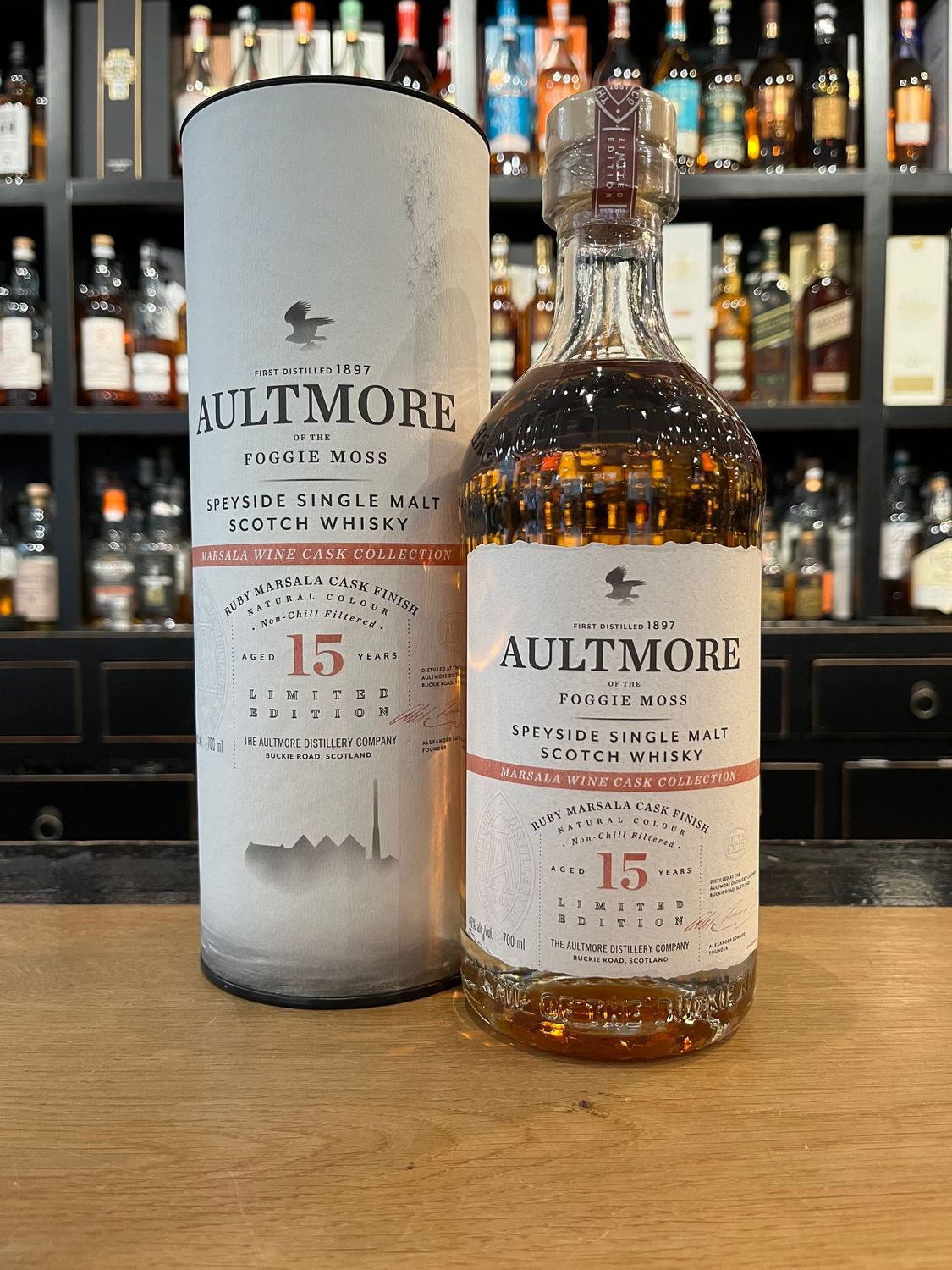 Aultmore 15 Jahre Ruby Marsala Cask mit 0,7L und 46%