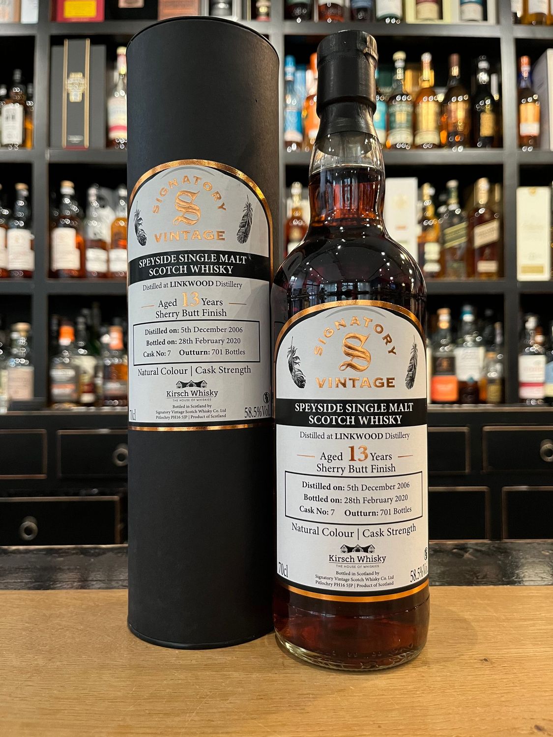 Linkwood 13 Jahre Signatory Vintage 2006/2020 mit 0,7L und 58,5%