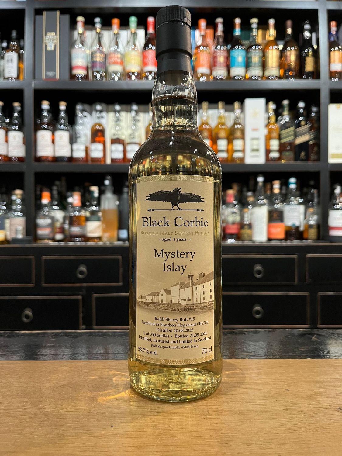 Black Corbie 8 Jahre Mystery Islay 2012 mit 0,7L und 40%